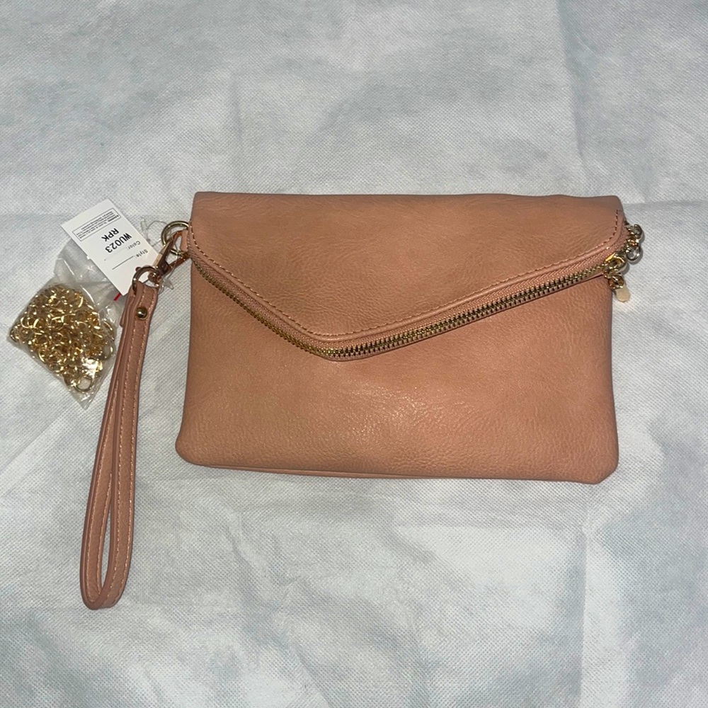 Pink clutch/ wristlet